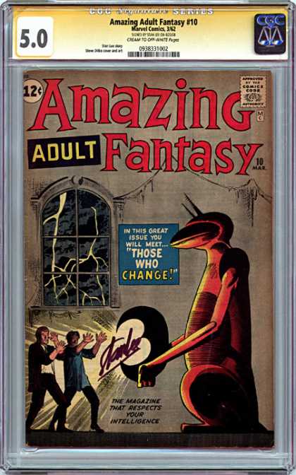 CGC Graded Comics - Amazing Adult Fantasy #10 (CGC) - Lightning - Fantasy - Those Who Change - Window