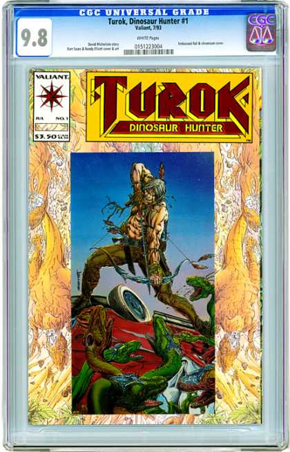 CGC Graded Comics - Turok, Dinosaur Hunter #1 (CGC) - Valiant - 350 - Turok - Dinosaur Hunter - 1