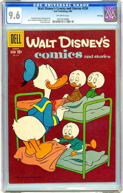 CGC Graded Comics - Walt Disney's Comics and Stories #234 (CGC) - Walt Disney - Ducks - Funny Ducks - Three Ducks - Duck Stories