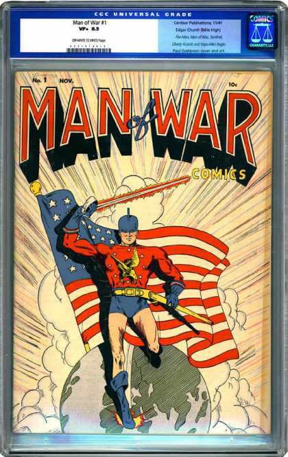 CGC Graded Comics - Man of War #1 (CGC) - Man - War - Man Of War - Comic - Superhero