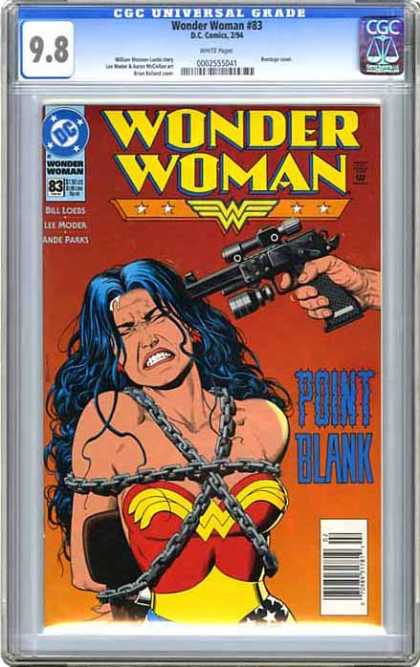 CGC Graded Comics - Wonder Woman #83 (CGC) - Dc - Dc Comics - Wonderwoman - Gun - Scared