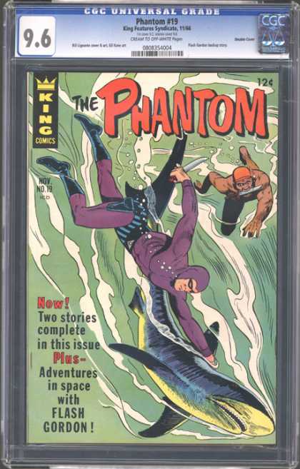 CGC Graded Comics - Phantom #19 (CGC) - The Phantom - King Comics - Shark - Flash Gordon - Adventures In Space