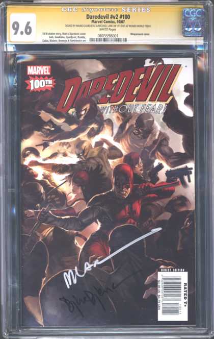 CGC Graded Comics - Daredevil #v2 #100 (CGC) - Daredevil - Marvel - Rated T - Spider-man - Bishop