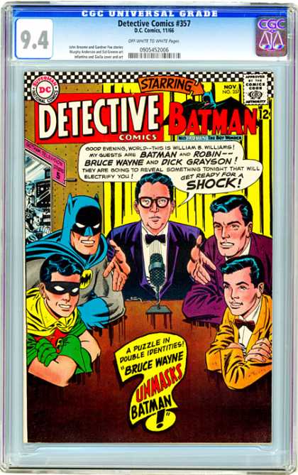 CGC Graded Comics - Detective Comics #357 (CGC) - Detective Comics - Batman - Robin - Dick Grayson - Shock