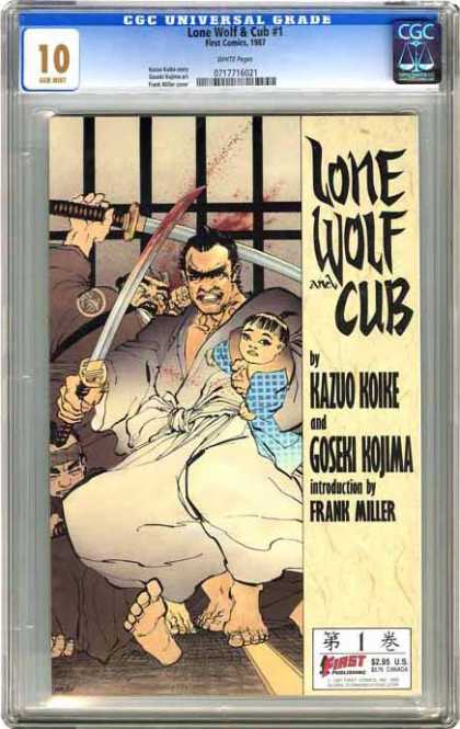 CGC Graded Comics - Lone Wolf & Cub #1 (CGC) - Swords - Battle - Baby - Frank Miller - Kazuo Koike