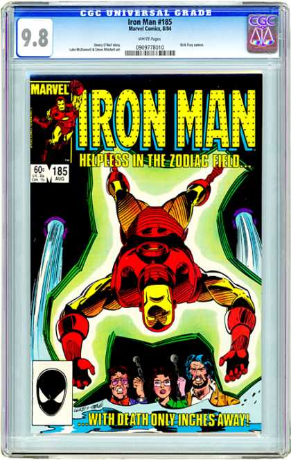 CGC Graded Comics - Iron Man #185 (CGC) - Iron Man - Gold Suit - Zodiac - Water - Deathtrap