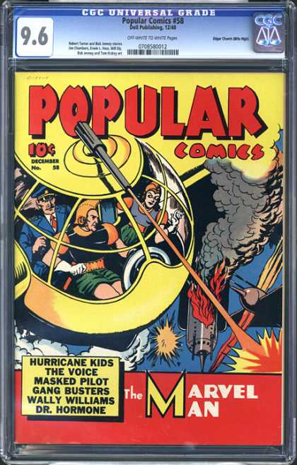 CGC Graded Comics - Popular Comics #58 (CGC) - 96 - Popular - Ioc - The Voice - Marvel