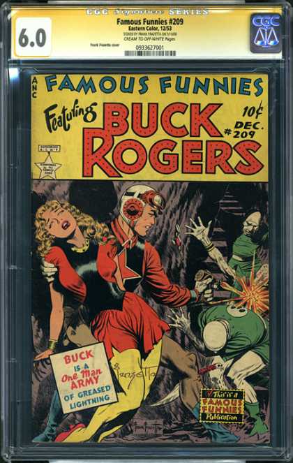 CGC Graded Comics - Famous Funnies #209 (CGC) - Buck Rodgers - One Man Army Of Greased Lightning - Lady Fainted - Monsters - Goggles
