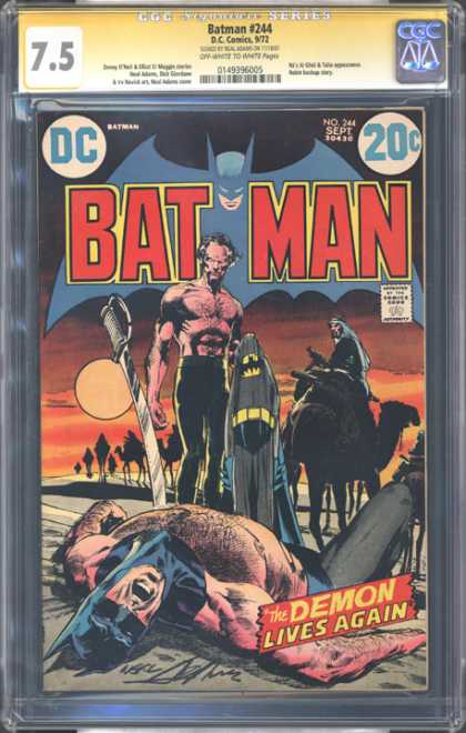 CGC Graded Comics - Batman #244 (CGC) - Batman - The Demon Lives Again - Dc - No 244 - Camels