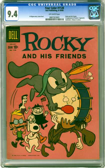 CGC Graded Comics - Four Color #1128 (CGC) - Four Color - Rocky And His Friends - Dell - Squirel - Moose