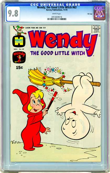 CGC Graded Comics - Wendy, the Good Little Witch #63 (CGC) - Wendy - Good Little Witch - Magic Broom - Magic Wand - Abracadabra