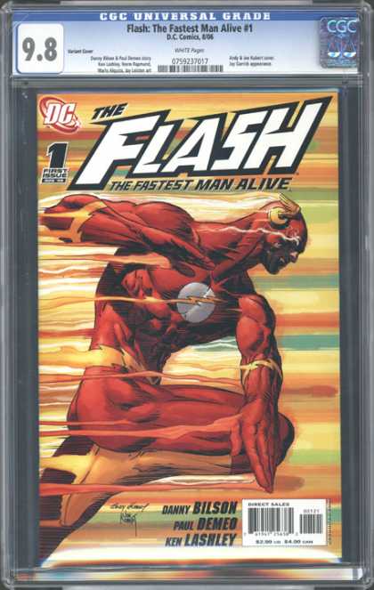 CGC Graded Comics - Flash: The Fastest Man Alive #1 (CGC) - Justice League Of America - Flash - The Fastest Man - Diamond Comics - First Issue