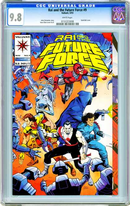 CGC Graded Comics - Rai and the Future Force #9 (CGC) - Rai And The Future Force - Valiant - Man - Woman - Robot