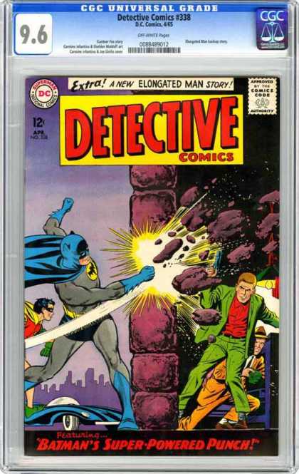 CGC Graded Comics - Detective Comics #338 (CGC) - Batman - Robin - Wall - Car - Man