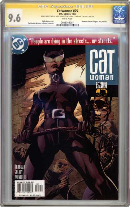 CGC Graded Comics - Catwoman #25 (CGC) - Catwoman - Approved By The Comics Code - Superhero - Lash - Direct Sales