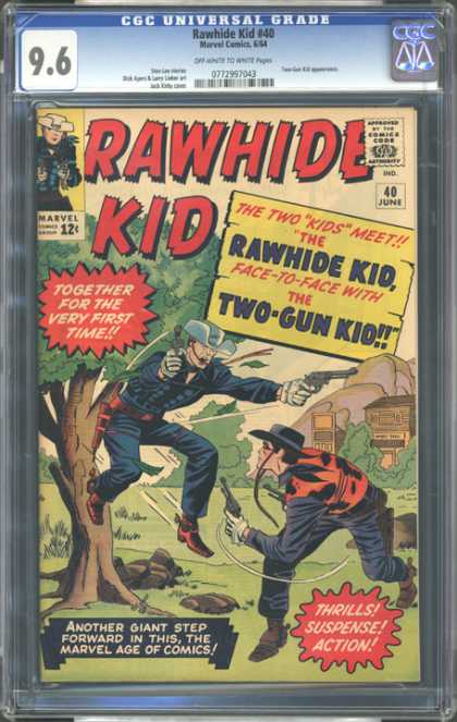 CGC Graded Comics - Rawhide Kid #40 (CGC) - Approved By The Comics Code Authority - Rawhide Kid - Cap - Marvel - Gun