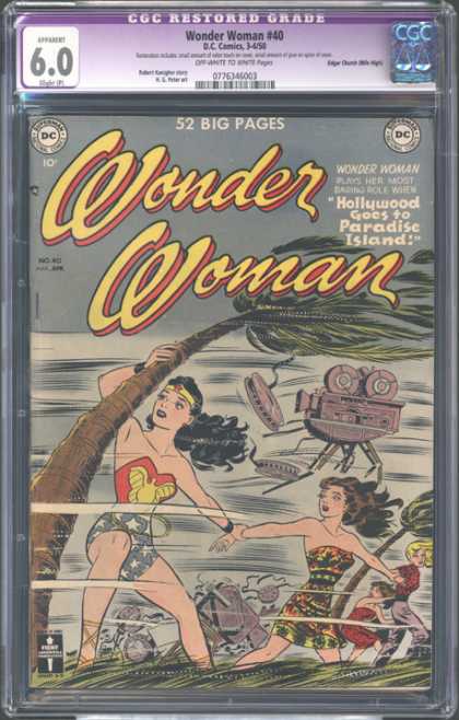 CGC Graded Comics - Wonder Woman #40 (CGC) - Darna - Tree - Sea - Air - Rocks