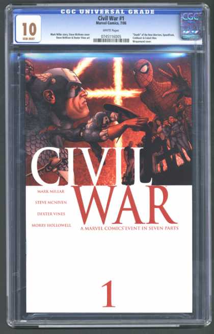 CGC Graded Comics - Civil War #1 (CGC) - Civil War 1 - Spider-man - The Fantastic Four - Mark Miller - A Marvel Comics Event In Seven Parts