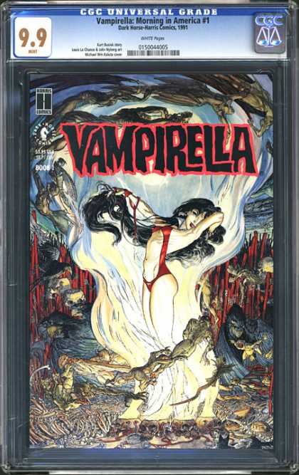 CGC Graded Comics - Vampirella Morning in America #1 (CGC) - Vampirella - Morning In America - Dark Horse - 99 - Water