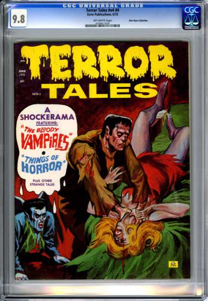 CGC Graded Comics - Terror Tales #v4 #4 (CGC) - Terror Tales - The Bloody Vampires - Things Of Horror - Frankenstein - Blood