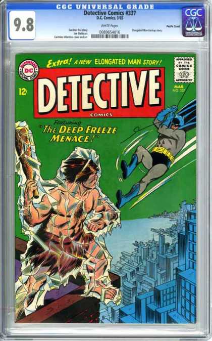 CGC Graded Comics - Detective Comics #337 (CGC) - Detective Comics - The Deep Freeze Meance - Batman - Elongated Man Story - Ice