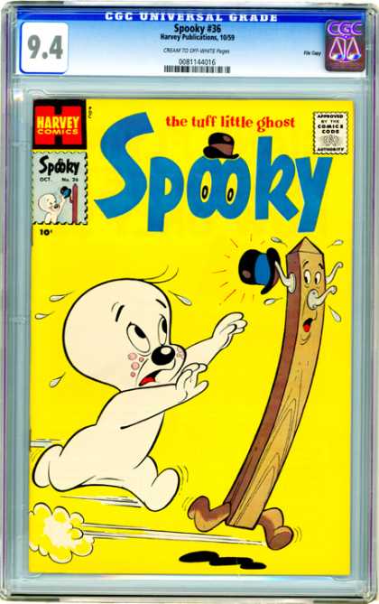 CGC Graded Comics - Spooky #36 (CGC) - The Tuff Little Ghost - Spooky - Harvey - Spooky 36 - Comics