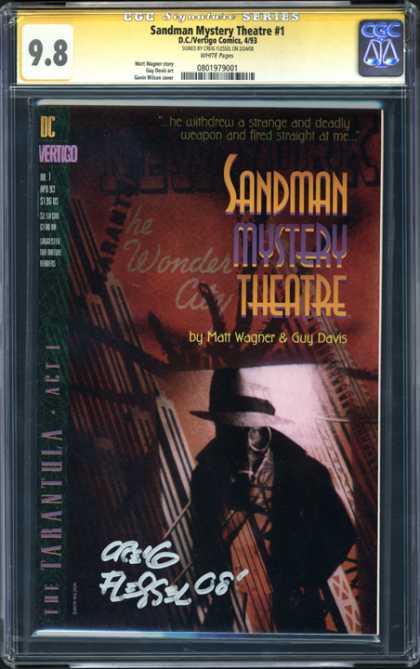 CGC Graded Comics - Sandman Mystery Theatre #1 (CGC) - Man - Sword - Hat - Darl - Shadow