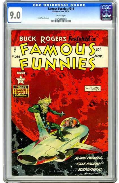 CGC Graded Comics - Famous Funnies #214 (CGC) - Buck Rogers - November Issue - Spaceship - Acion Packed - 10 Cents