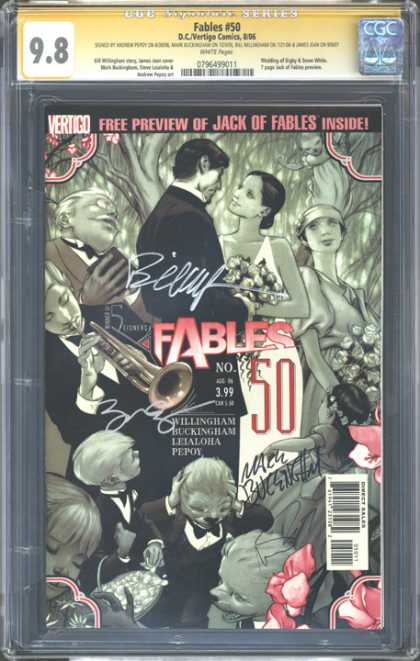 CGC Graded Comics - Fables #50 (CGC) - Vertigo - Man - Woman - Dancing - Trumpet