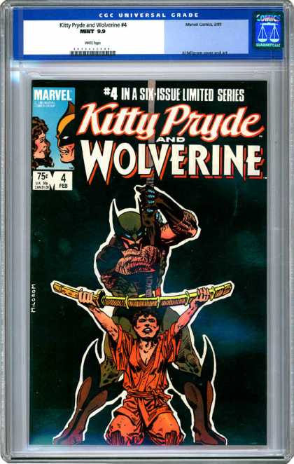 CGC Graded Comics - Kitty Pryde and Wolverine #4 (CGC) - Marvel Comics - Limited Series - Wolverine - Kitty Pryde - February