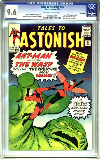 CGC Graded Comics - Tales to Astonish #44 (CGC) - Tales To Astonic - Ant-man And The Wasp - The Creature From Kosmos - Double-length Ant-man Super Epic - Gorgeous New Partner-in-peril