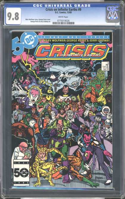 CGC Graded Comics - Crisis on Infinite Earths #9 (CGC) - Catwoman - Dc Comics - The Joker - Superheroes - Skull