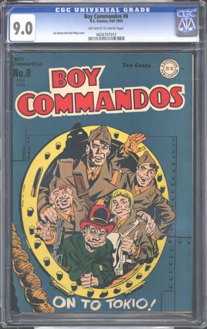CGC Graded Comics - Boy Commandos #8 (CGC) - Boy Commandos - Tom Conts - Superman Publication - On To Tokio - Soldier
