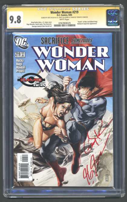 CGC Graded Comics - Wonder Woman #219 (CGC) - Wonder Woman - Dc - Tie-in - Superman - Mountains