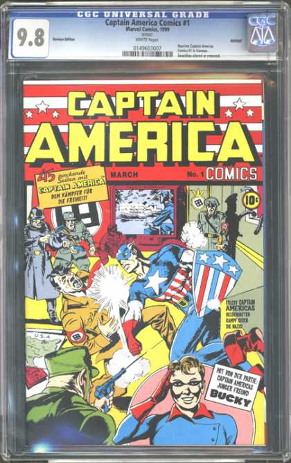 CGC Graded Comics - Captain America Comics #1 (CGC)