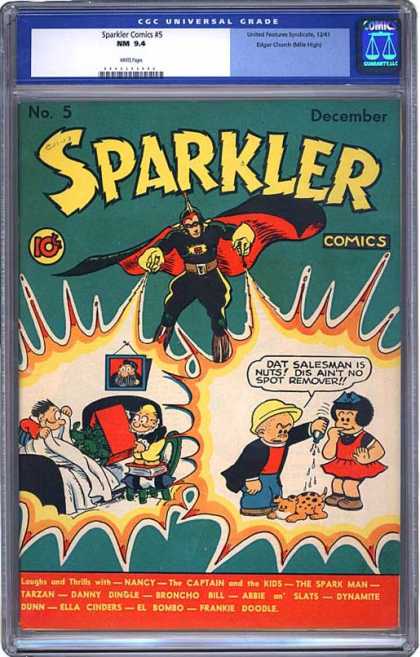 CGC Graded Comics - Sparkler Comics #5 (CGC) - Sparker - December - Boy - Girl - Comics