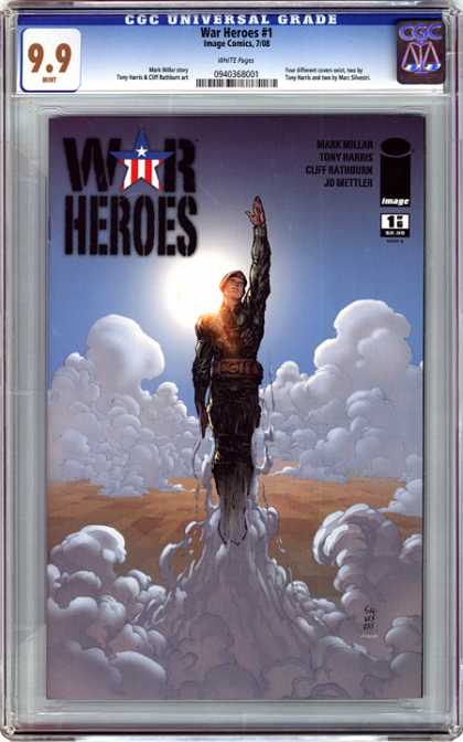 CGC Graded Comics - War Heroes #1 (CGC) - Jo Mettler - Clouds - Flight - Sun - Mar Millar