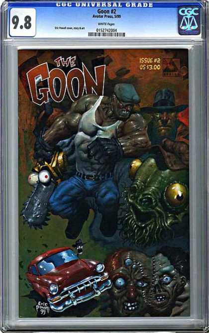 CGC Graded Comics - Goon #2 (CGC) - The Goon - Chainsaw - Fedora - Eyeballs - Thug