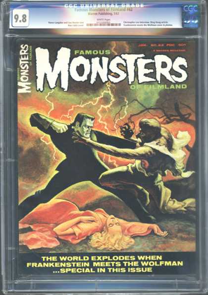 CGC Graded Comics - Famous Monsters of Filmland #42 (CGC) - Monsters - Famous - Werevolf - Monster - Woman