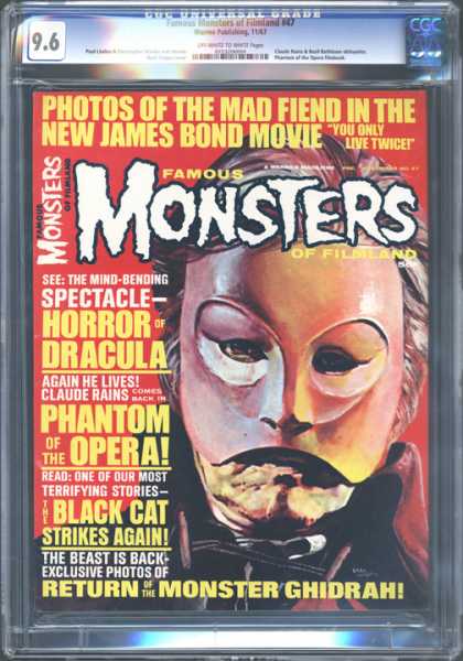CGC Graded Comics - Famous Monsters of Filmland #47 (CGC) - Dracula - Phantom Of The Opera - Black Cat - Fiend - Ghidrah