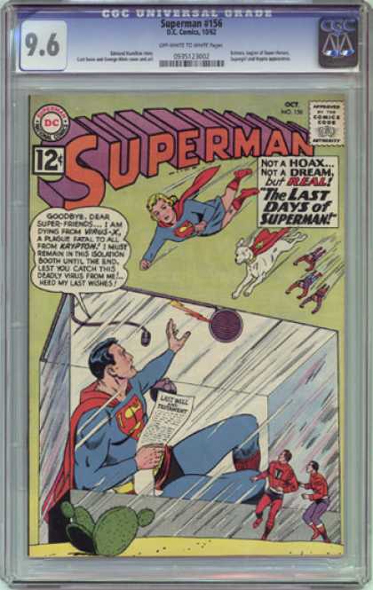 CGC Graded Comics - Superman #156 (CGC) - Superman - Superwoman - The Last Days - Box - No Escape