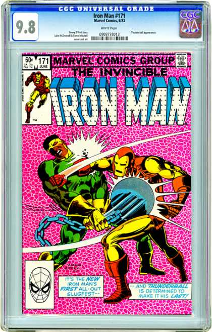 CGC Graded Comics - Iron Man #171 (CGC) - Slugfest - First - Last - Thunderball - Punch
