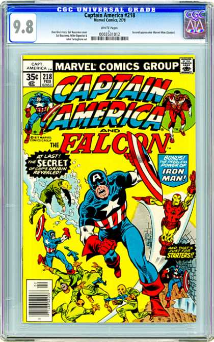 CGC Graded Comics - Captain America #218 (CGC)