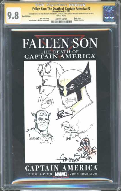 CGC Graded Comics - Fallen Son: The Death of Captain America #3 (CGC) - Fallen Son - Death - Captain America - Comic - Marvel