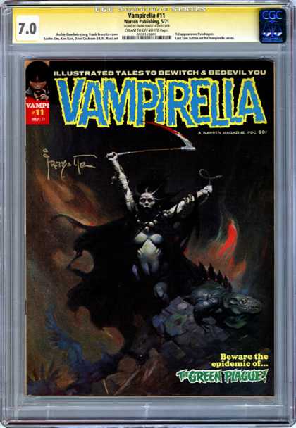 CGC Graded Comics - Vampirella #11 (CGC) - The Green Plague - Epidemic - Scythe - Dark - Haunting