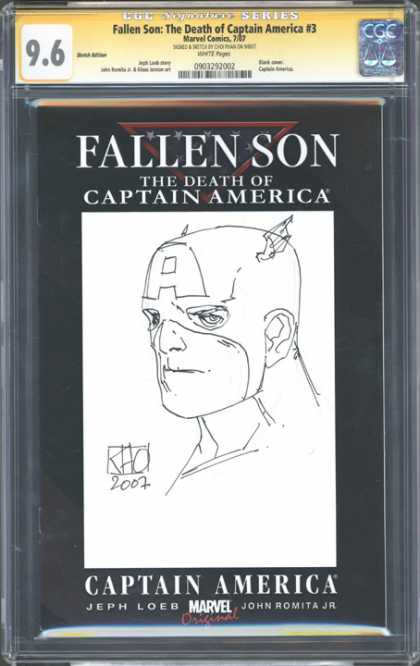 CGC Graded Comics - Fallen Son: The Death of Captain America #3 (CGC) - Jeph Loeb - John Romita Jr - Fallen Son - Death Of Captain America - Marvel Comics