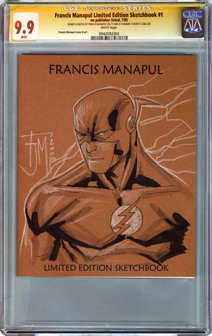 CGC Graded Comics - Francis Manapul Limited Edition Sketchbook #1 (CGC) - Francis Manapul - Limited Edition - Sketchbook - Conte - Drawing