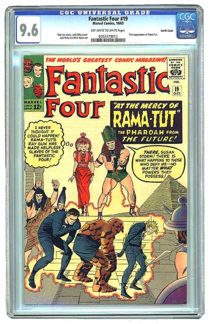 CGC Graded Comics - Fantastic Four #19 (CGC) - Rama-tut - Human Torch - Silver Age - Egypt - Time Travel Story