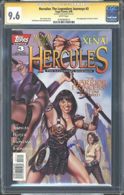 CGC Graded Comics - Hercules: The Legendary Journeys #3 (CGC) - Hercules - Xena - The Warrior Princess - Roy Thomas - Steve Salinders