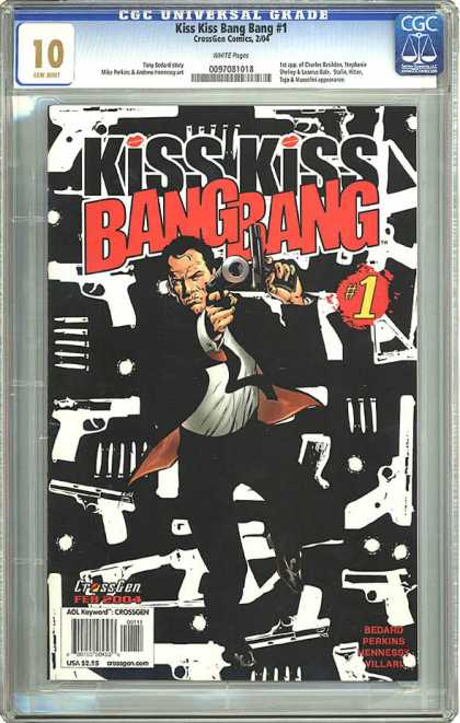 CGC Graded Comics - Kiss Kiss Bang Bang #1 (CGC) - Gun - Man - Run - Tie - Black